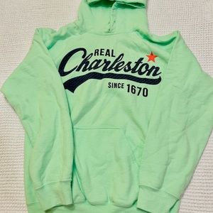 Sea foam green Charleston SC hoodie